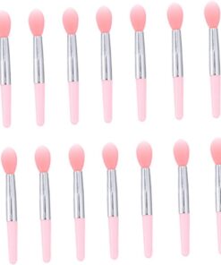 ULTECHNOVO Pinceau à Lèvres Cosmétique avec Embout Silicone Set Accessoires de Beauté pour Femme Pinceau de Maquillage Pratique