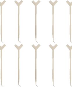 Toyvian Peigne rehausseur de cils 10 pièces en, outil multifonction avec tige en Y, blanc, pour usage professionnel et personnel féminin
