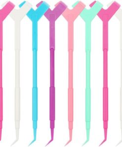 Ciieeo 60 Pièces Outil de Rehaussement de Cils en Plastique, Brosse Y pour Extensions de Cils, Tige Professionnelle pour Greffe et Coiffage, Accessoire Beauté pour Couleur Aléatoire