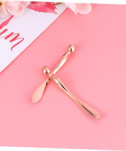 Bâtonnet Oculaire 2 Pièces en Alliage de Zinc Rose pour Crème | Surface Lisse, Format Compact, Massage Yeux, Massage Oculaire, Accessoire Skincare, Œil Visage