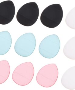 VALICLUD 12 Pièces Lot D'éponges à Maquillage Outils de Beauté Houppettes à Poudre pour Fond de Teint et Correcteur