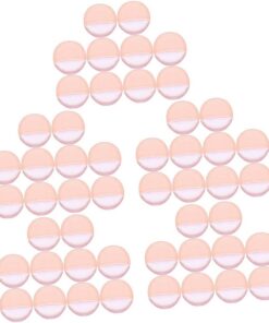 Healeved 50pièces Bouffées De Maquillage Applicateurs De Réutilisables Pour Outils De Maquillage Confortables Compactes Et