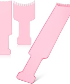 Artibetter Kit de Coloration Balayage 3 Pièces Peignes en Plastique à Dents Arrondies pour Soins Capillaires et Mise en Lumière, pour Coiffeurs et Types Variés de Cheveux
