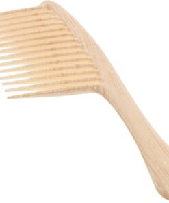 STOBAZA Peigne à Dents Larges Dents Lisses et Résistantes en Plastique Beige Outil Pratique de Soin Capillaire pour Barbe et Cheveux à Domicile