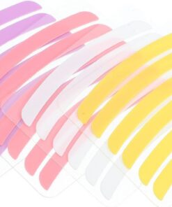 YARNOW Rubans Sécurisés Peau pour Rehaussement de Cils 12 Paires de Bandes en Silicone Accessoires Professionnels et Personnels pour Salon de Permanente des Cils