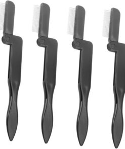 Housoutil 4pièces Brosse à Sourcils Multifonctionnelle avec Peigne pour Cils Outil de Maquillage pour Sourcils Facile à Utiliser pour Débutants et Professionnels