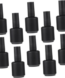 VALICLUD 10 Pièces Flacons De Vernis à Ongles Réutilisables Verre Contenants Vides Pour Gel Outils De Beauté Des Ongles Fournitures Professionnelles