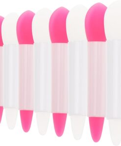 Housoutil 16pièces Pinceau à Paupières Et Applicateur De Lèvres Silicone Outils De Maquillage Pour Fard à Paupières Lèvres