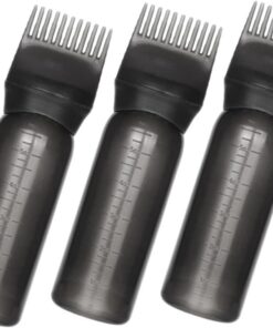 VICASKY Flacons Applicateurs Noirs Teinture et Soin Capillaire de 160ml en Pp Lot de 3 Robuste et Élégant pour Application de Coloration