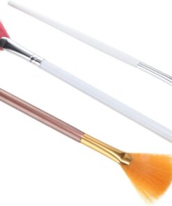 Healeved 12 Pièces Brosse Éventail Fan De Maquillage Surligneur De Visage Maquillage Pour Les Yeux Fard à Joues Surligneur De Accessoires Cosmétiques Pinceau Éventail