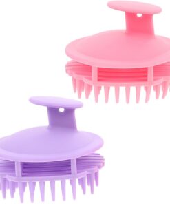 VICASKY 6pièces Brosse de Massage pour Chevelu Peigne Silicone pour Lavage et Exfoliation Lot de Brosses de Soins Capillaires
