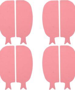 4 Paires de Patchs de Soin Cils en Silicone Rose Coussinets Réutilisables de Poisson Outils pour Extensions de Cils Protection pour Permanente Accès Sories Œil