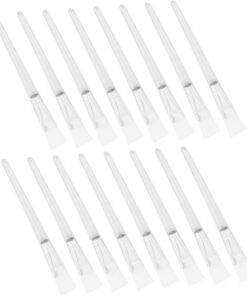 ULTECHNOVO Pinceaux pour Masque Facial 16 Pièces Manche Cristal Transparent Poils Doux en Nylon Ensemble Professionnel pour Soins du Visage Application Précise et Confortable Accessoires