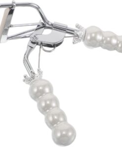 Healvian Recourbe-cils compact Recourbe-cils de précision avec manche en céramique - Outil de maquillage pour rehausser les aux formes difficiles - Accessoires de maquillage pour femmes - Beige