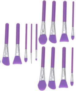 Healeved 18pièces Brosse Silicone Pour Maquillage Applicateurs Et Outils De Pour Fond De Teint Masques Et Ombres à Paupières