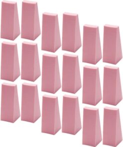 ULTECHNOVO Lot de 24 Éponges Dégradées à Manucure Mini Taille, Applicateurs en Éponge Douce Rose, Outils Nail Art pour Usage Professionnel et Personnel, Décoration D’ongles, 3 Sachets de 8