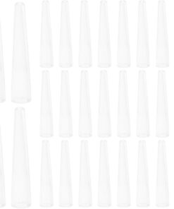 Healvian 100 Pièces Protège-embouts en Pvc pour Outils de Maquillage Yeux, Compact et Léger, Protection Antidérapante, pour Trousse de Voyage et Professionnels