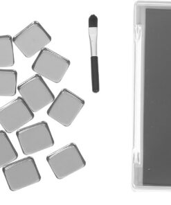 ULTECHNOVO Palette de Maquillage Magnétique Vide avec Couvercle Transparent Rangement Sécurisé pour Fards à Paupières Blush et Poudre Palette DIY Portable pour Maquillage