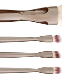 Ensemble de Pinceaux de 4 En 1 À Poils Synthétiques Portable | Set de Brosses de pour Femmes Pour Femmes Adolescents Débutants Maison Fêtes Anniversaire Mariage