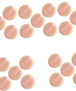 Healeved 25 Pcs Mélangeur Cosmétique Houppettes Maquillage Houppette Maquillage Réglage Houppette Outils De En Poudre Éponge De Ronde Houppettes Réutilisables