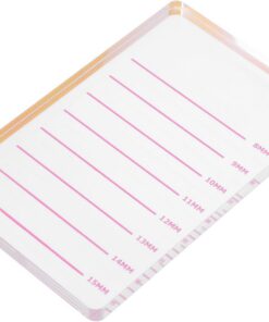 VOSAREA Palette de Greffe de Cils et Design Délicat Surface Lisse en Acrylique Outil Facile à Nettoyer pour Usage Personnel ou Salon de Beauté
