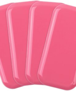 COMNICO Lot de 4 coussinets de cils réutilisables en silicone pour extensions de cils lâches, collants et lavables - Outils de greffage pour femme et accessoires d'extension de cils