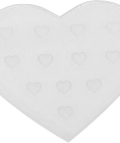 Palette Porte-colle à Cils En Verre Transparent Forme Cœur 12 Cavités Support Pour Extension De Cils Outil Professionnel Pour Salon De Beauté