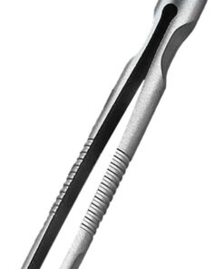 Pince à épiler en titane, outil de survie compact, accessoire de prise de | précision, construction résistante à la rouille, design ultra léger, finition mate, idéale pour une utilisation en extérieur