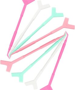 Angoily 60pcs Brosse pour Rehaussement de Cils en Plastique, Outil Facile à Utiliser pour Greffe de Cils, Accessoire pour Usage Personnel à Domicile Couleur Aléatoire