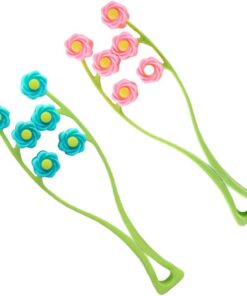Rouleau Facial Fleur Pp Lot de 2 Pièces pour Soin du Visage | Finition Soignée, Forme Créative Chic, 1 Ensemble, Outil de Massage du Visage Couleur Aléatoire