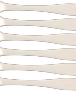 VALICLUD Cuillères à Maquillage Lot de 6 pour Voyage en Alliage de Zinc Argenté Outil pour Appliquer Masque et Crème Visage et Cosmétique DIY