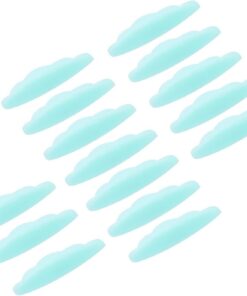 Pads en Silicone pour Rehaussement de Cils, 15 Paires, 5 Tailles | Vert, Réutilisables pour Permanente des Cils, Lot de 15 Paires, Format S à L