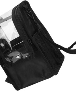 HEMOTON Paquet Maquilleuse Professionnelle Transparent 9.06x5.71x5.71in Organisateur Cosmétique Bandoulière en Tissu pour Artistes Maquilleurs en Voyage