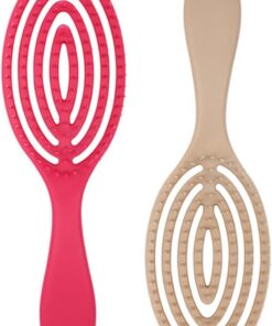 BESTonZON Peigne pour Cheveux Bouclés Brosse de Massage en ABS Couleur Aléatoire 2 Pièces, Adapté aux Cheveux Mouillés ou Secs pour Soin Capillaire et Salon de Coiffure