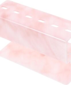 OUNONA Support en Plastique pour Pinces à Épiler de Cils Design Élégant et Motif Marbré, Organisateur et Présentoir pour Accessoires de Maquillage