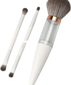 Pinceaux 5 Pièces Outil Cosmétique Réutilisable | Pinceaux Poudre Blush Fards À Paupières Pour Femmes Filles Débutantes Coiffeuse Mariage Maison Bureau Vacances