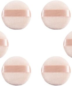 ULTECHNOVO Lot de 10 Houppettes à Poudre pour Femmes Texture Souple Outils d'Application de Maquillage Accessoires Cosmétiques Pratiques Maquillage Précis et Naturel