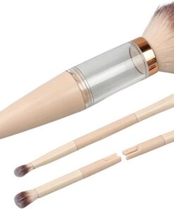 Pinceaux 5 Pièces Outil De Portable Et Réutilisable | Kit Pinceaux De Teint Poudre Pour Filles Débutantes Coiffeuse Mariage Mariée Maison