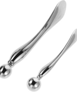 Healeved 2 Pièces Bâtonnet Applicateur de Crème Yeux Bâtonnet de Massage des Yeux Multi-usages Fatigue Oculaire Outil de Soin Visage pour Femmes
