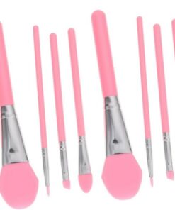 Healeved 12pièces Pinceaux De Maquillage Silicone De Outils Pour Appliquer Fond De Teint Masque Facial Et à Paupières Kit Pratique Et
