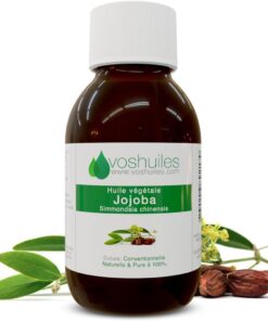 VOSHUILES - Huile Végétale de Jojoba Neutre pour Massages - Produit de Soin Corporel - 100ml - Hydratation et Soin Naturel pour Peau et Cheveux - Qualité Premium