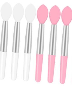 STOBAZA 10pièces Pinceaux à Lèvres Portables Silicone Applicateur Lèvres Outil de Maquillage Jetable