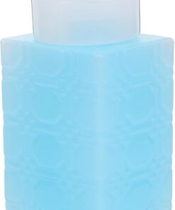 Ciieeo Flacon-Pompe à Pression 250 ML Carré Bleu, Distributeur Liquide Démaquillant Étanche, Bouteille Pompe pour Dissolvant Vernis à Ongles, Outil Manucure Pratique à Appuyer pour Usage