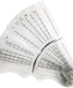 Healvian 12 Pièces Kit de Pochoirs à Sourcils Transparente Outils de Maquillage pour Façonnage des Sourcils Diy Accessoires de Beauté