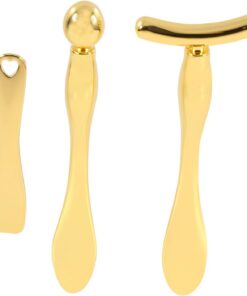 Healvian 3pièces Lot De Cuillères De Massage Pour Yeux Outil Cosmétique Pour Crème Visage Applicateur De Maquillage Pour Yeux Et Peau