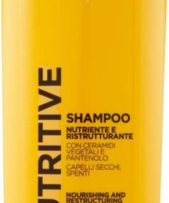 Vitalcare | Nutritive - Shampoing Nourrissant et Restructurant, Shampoing pour Cheveux Secs et ternes, aux Céramides Végétales et Panthénol, 500 ml, 1