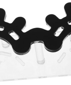Healvian 8trous Accessoires pour Cils Porte-Pince à Épiler Boîte de Rangement Transparente pour Pinces Organisateur de Maquillage avec Emplacements Étagère pour Outils de Beauté Support