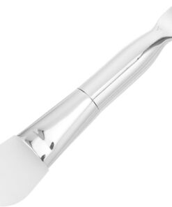 Angoily Pinceau à Masque Brosse Douce avec Spatule en Silicone Double Embout Facile à Nettoyer Aluminium et Silicone, Usage Polyvalent pour Soin du Visage pour Soins de Peau