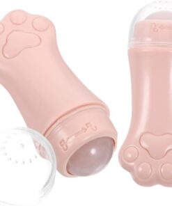 Healvian Outil de Massage Facial Masseur Visage Portable 2 Pcs en ABS Forme Patte de Chat Améliore L'élasticité et Détend la Peau pour soins peau