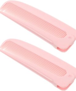 Artibetter 2pcs Peignes à Queue de Rat Pliables en Plastique Rose, Outil de Coiffure Portable pour Femmes, pour Voyage et Soins Capillaires Quotidiens
